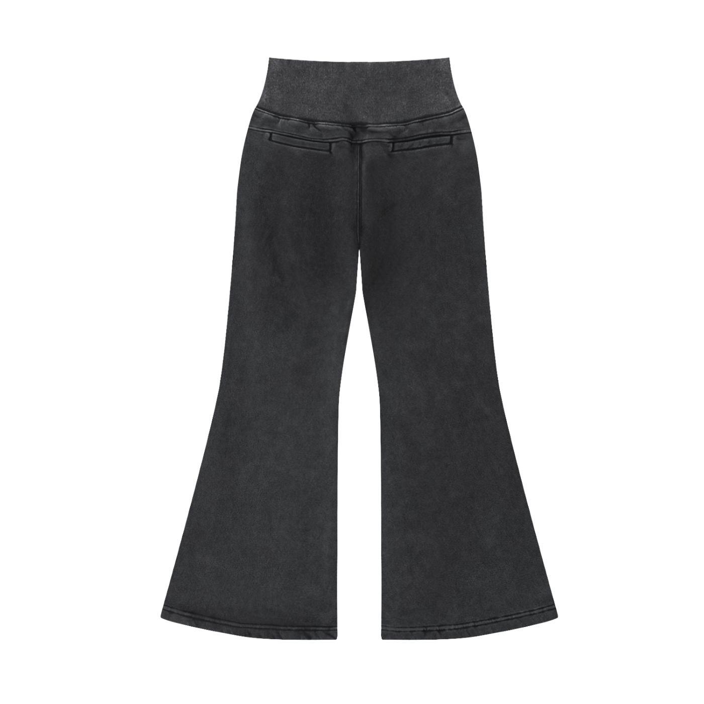 Cosma-Vintage Washed Flared Fleece Pants