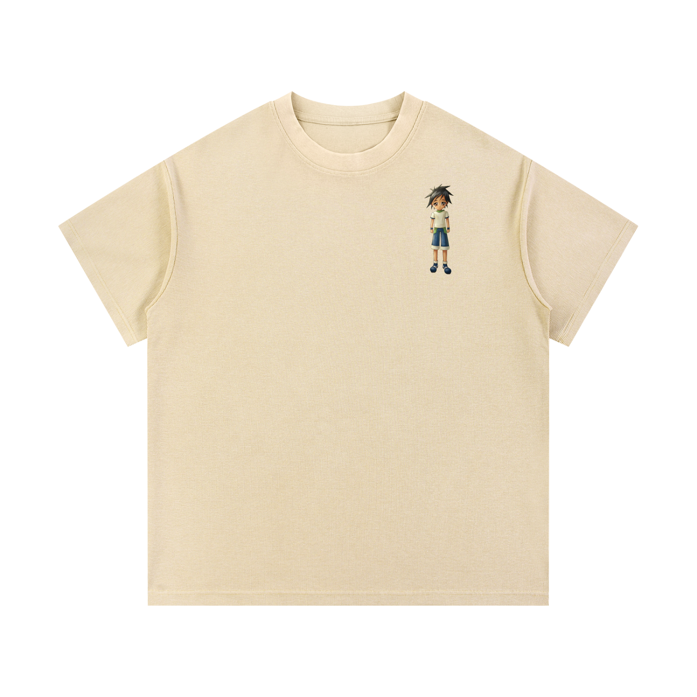 Cosmick-Mineral Wash Waffle Knit T-Shirt