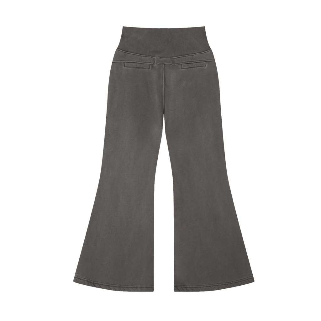 Cosma-Vintage Washed Flared Fleece Pants