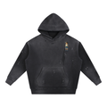 Cosmick Vintage Washed Frayed Fleece Hoodie
