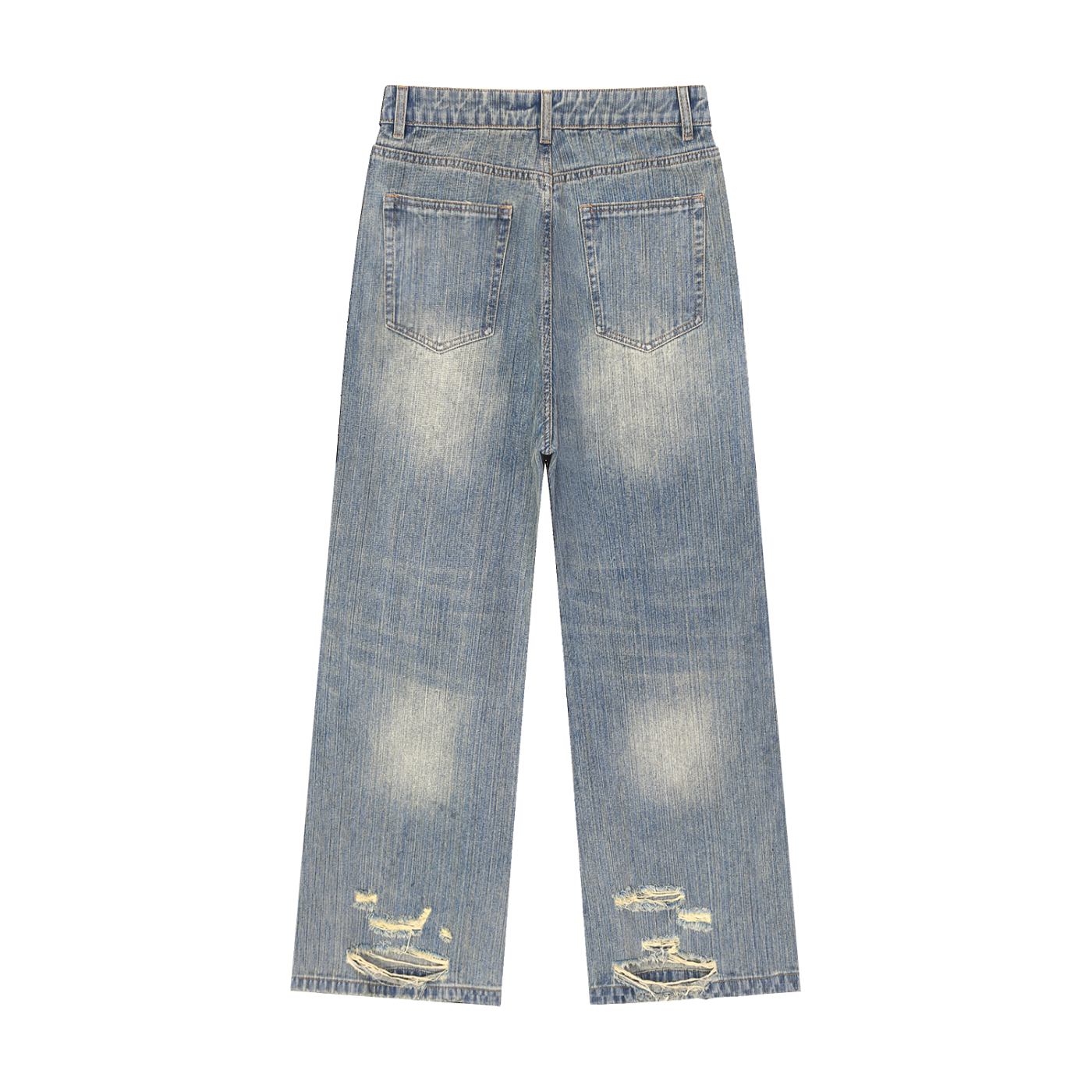 Cosma Vintage Wash Distressed Denim Jeans